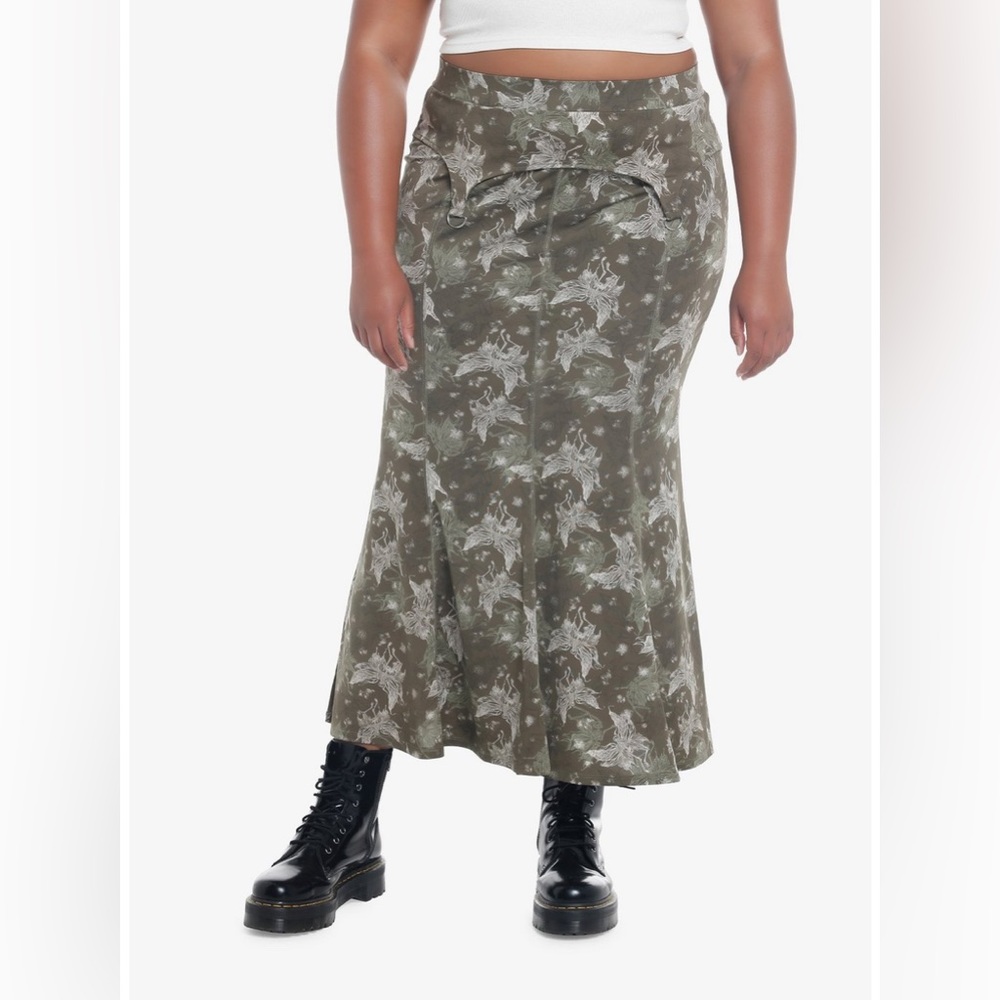 Hot Topic Thorn & Fable Skeleton Fairy Mermaid Maxi Skirt Plus Size 3